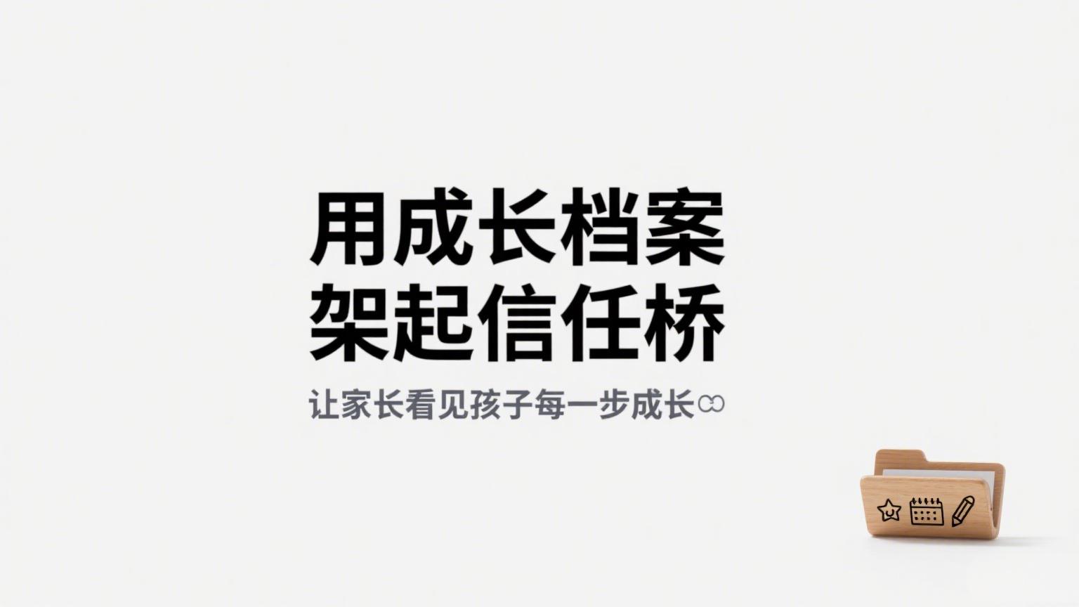 用成长档案架起信任桥，让家长看见孩子每一步成长